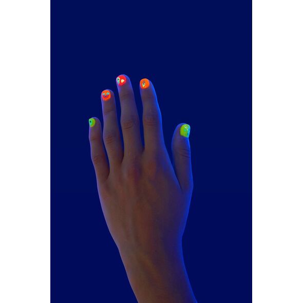 The Orb Factory Glow in the Dark Neon Nail Art