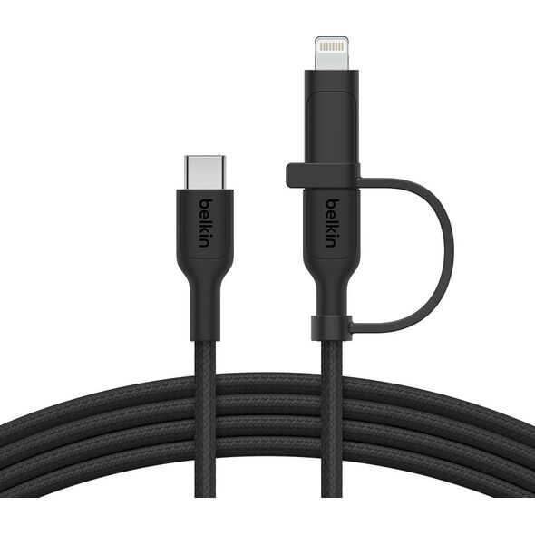Belkin BOOST CHARGE 2-in-1 Cable USB-C/Lig.1,5m sw.CAC003hq1.5MBK