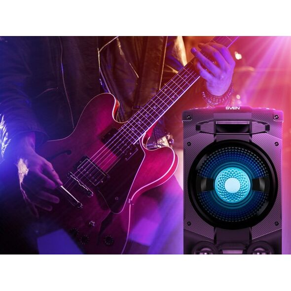 SVEN PS-1500 ηχείο ισχύος μαύρο (500W, Bluetooth, FM, USB, LED)