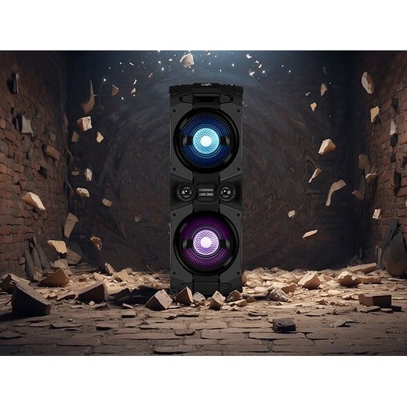 SVEN PS-1500 ηχείο ισχύος μαύρο (500W, Bluetooth, FM, USB, LED)