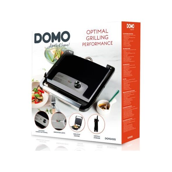 DOMO DO9245G panini, multi grill 2000W, ρύθμιση