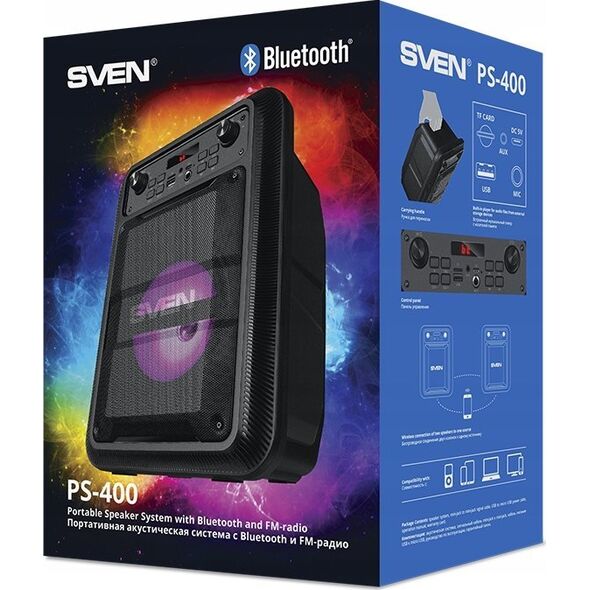 SVEN PS-400 ηχείο bluetooth, USB, ΡΑΔΙΟΦΩΝΟ FM ZWR