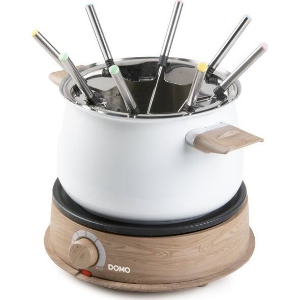 DOMO DO736F Fondue wood white, 1500W