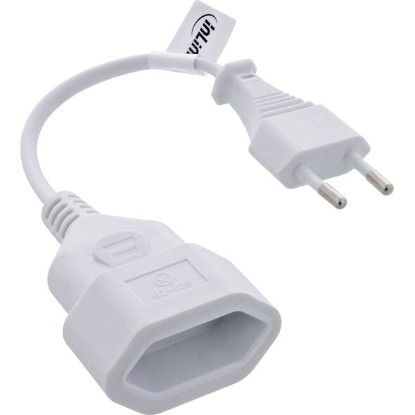 Προέκταση Euro InLine®, Eurostecker an Eurokupplung, λευκό, 0,2m