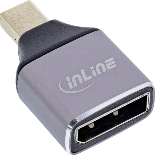 Προσαρμογέας InLine® DisplayPort 1.4, Υποδοχή DisplayPort / Βύσμα Mini Displayport,