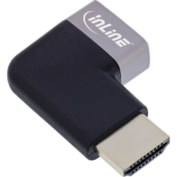 InLine® HDMI Adapter, HDMI A αρσενικό / θηλυκό, 90° αριστερά, 8K UHD
