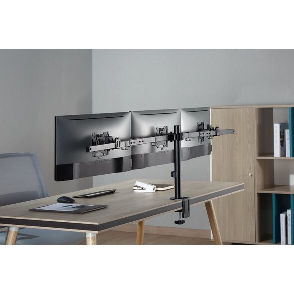 InLine® Επιτραπέζια βάση, για 3x LCD-/LED-οθόνη έως 81cm (32"), μέγιστο 7kg