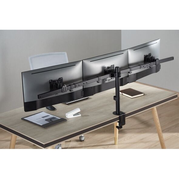 InLine® Επιτραπέζια βάση, για 3x LCD-/LED-οθόνη έως 81cm (32"), μέγιστο 7kg