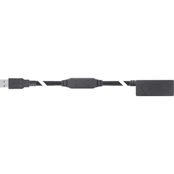 Ενεργό καλώδιο επέκτασης USB 2.0 InLine®, USB-A αρσενικό/θηλυκό, 15m