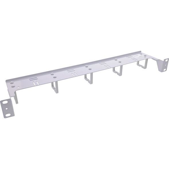 Πάνελ διαχείρισης καλωδίων InLine® 19", 5 πλαστικοί βραχίονες οριζόντια, RAL 7035, γκρι