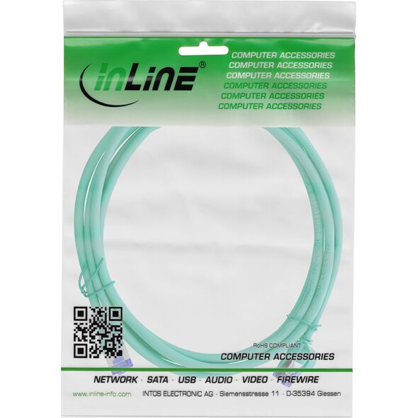 Καλώδιο Patch InLine® Slim, Cat.6A, S/FTP, TPE (LSZH) ευέλικτο, PoE, πράσινο, 30m