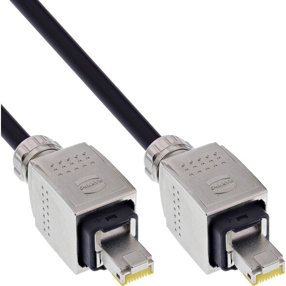 Καλώδιο δικτύου InLine® τύμπανο IP67 Εξωτερικού χώρου PUR Harting, Cat.6A S/FTP, 90μ