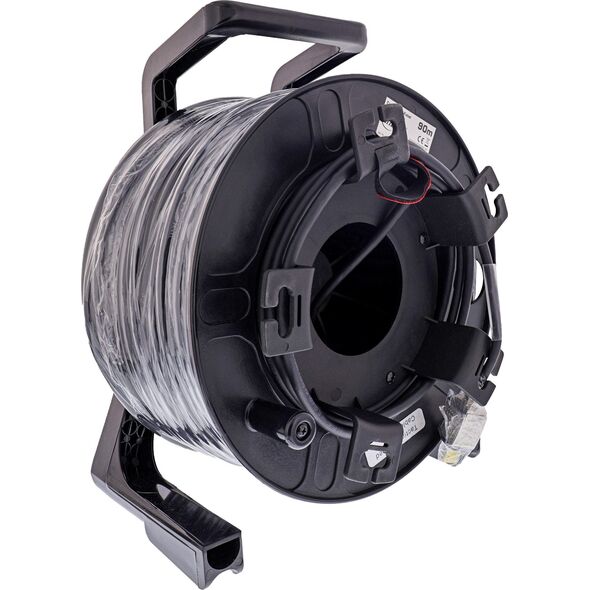 Καλώδιο δικτύου InLine® τύμπανο IP67 Εξωτερικού χώρου PUR Harting, Cat.6A S/FTP, 90μ