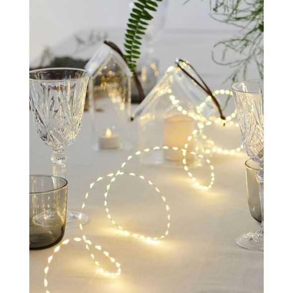 Αλυσίδα διακόσμησης φωτός Sirius Home Kiki, Ασημί, LED, 2.7 W, 4.5 V, 2 m