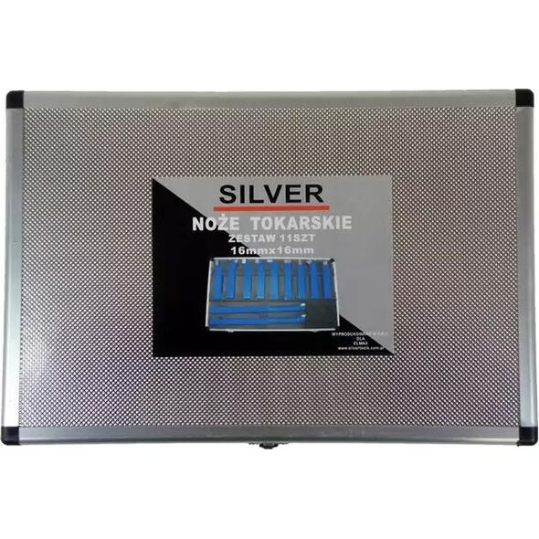 Silver NOŻE TOKARSKIE 16x16mm W WALIZCE 11szt. /SILVER EX10884