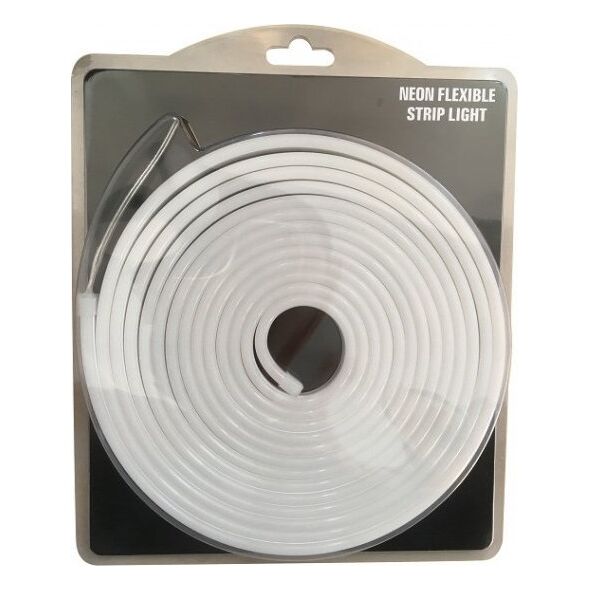 LED ταινία NEON FLEX 24Vdc, 7.2W/m, 120LED/m, ουδέτερο λευκό, 6x12mm, 5m καρούλι, IP67