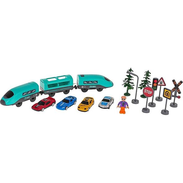 RoGer Train Station + Accessories 92pcs.