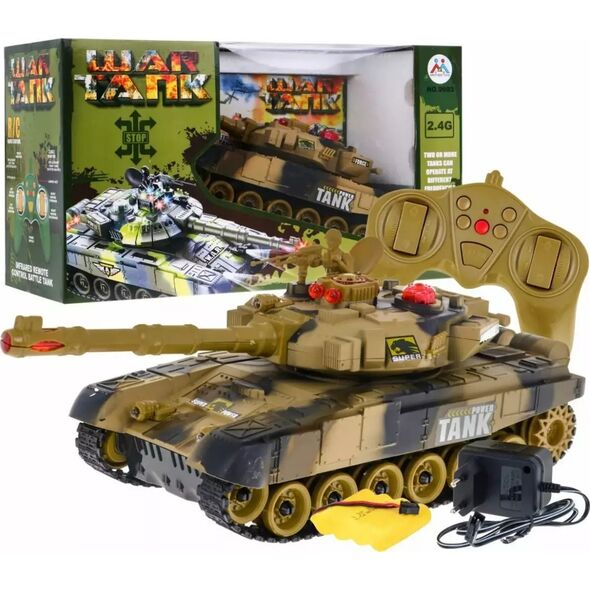 RoGer R/C Tank Desert Camouflage Toy Car 2.4 GHz