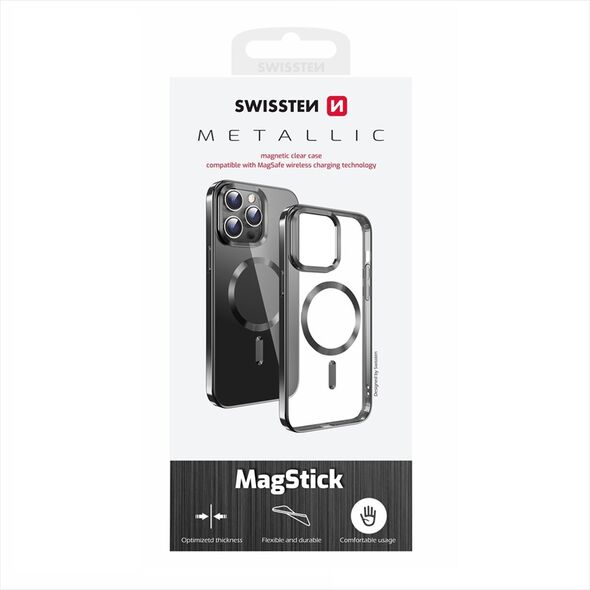 Swissten Clear Jelly Magstick Metallic Case for Apple iPhone 16 Plus