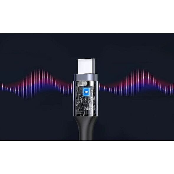 RoGer USB-C to AUX 3.5mm Digital audio adapter for Samsung, Google, OnePlus (DAC 24bit 48KHz)