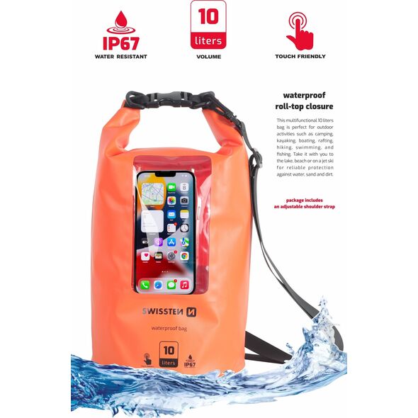 Swissten Waterproof Universal Phone Case 10L