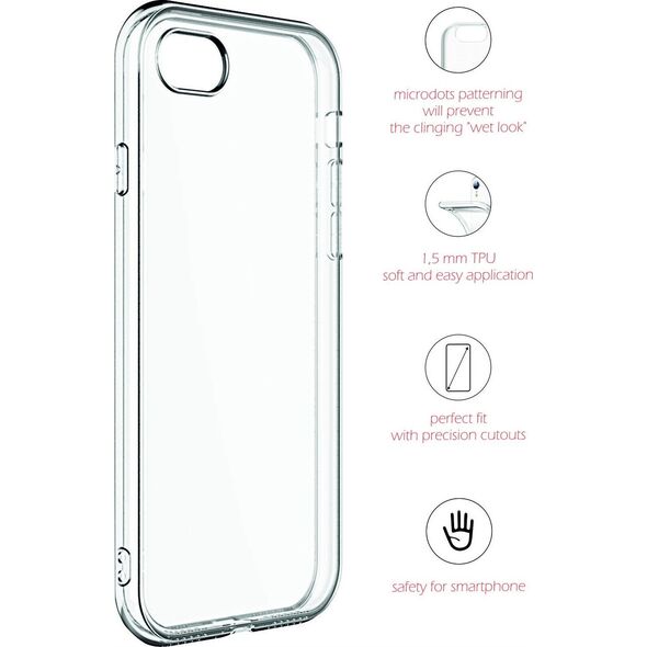 Swissten Clear Jelly Back Case 1.5 mm Silicone Case for Apple iPhone 14 Plus Transparent