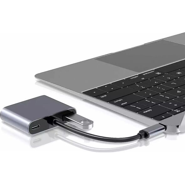 RoGer USB-C Multimedia Adapter HDMI 4K@30Hz / VGA 1080p / USB 3.0 / USB-C PD