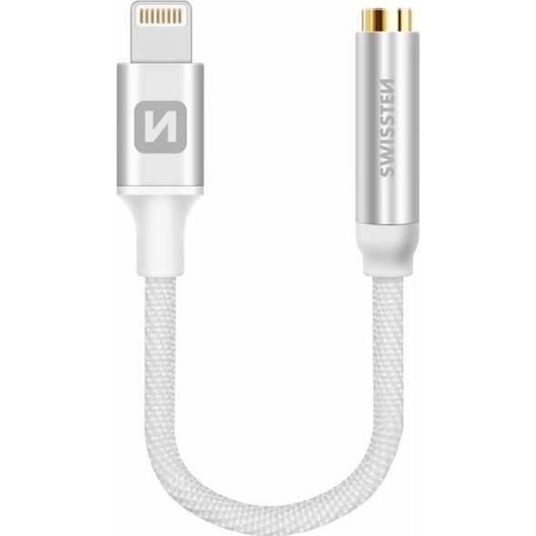 Swissten Lightning to Jack 3.5mm Audio Adapter for iPhone and iPad 15 cm