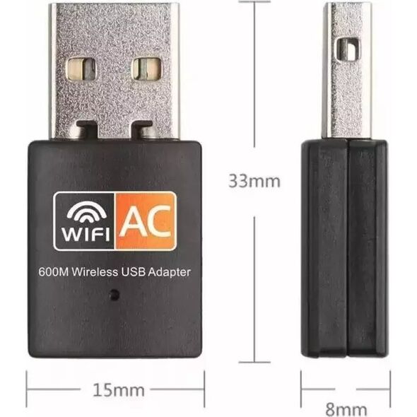 RoGer USB WiFi Dual Band Adapter 802.11ac / 600mbps / RTL8811cu