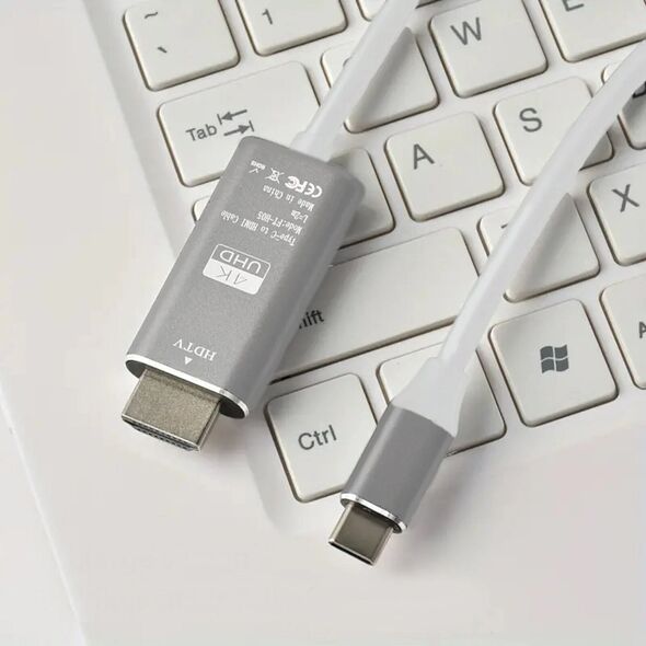 RoGer FT-H05 USB-C to HDMI UltraHD 4K@30Hz Cable 2m / white