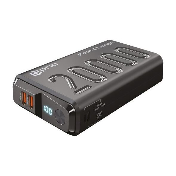 Prio Power Portable Power Bank 22.5W SCP/ 20W PD / QC3.0 / 20000 mAh