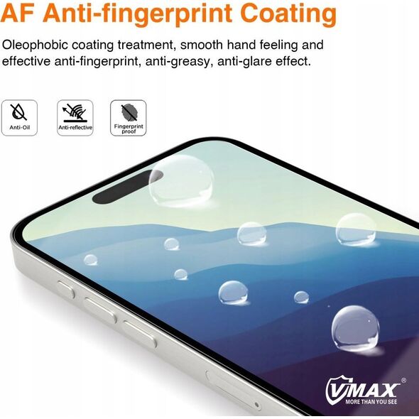 Vmax 9D Full Face Tempered Glass for Apple iPhone 16 Plus