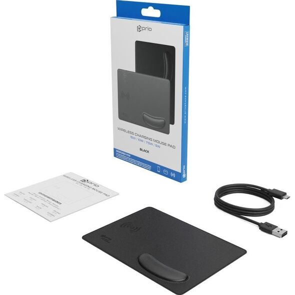 Prio Fast Wireless Charging Mouse Pad 15W (USB-C)
