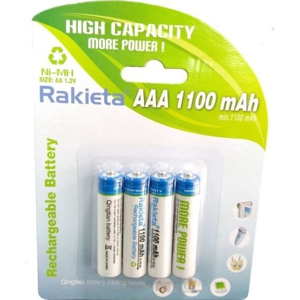 Rakieta Rechargeable Batteries AAA / 4pcs. / 1100mAh