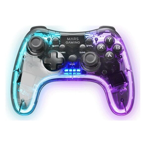 Mars Gaming MGP-24 Wireless game controller RGB / USB 2.4GHz / USB-C / X-input & D-input