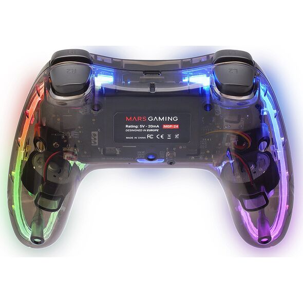 Mars Gaming MGP-24 Wireless game controller RGB / USB 2.4GHz / USB-C / X-input & D-input