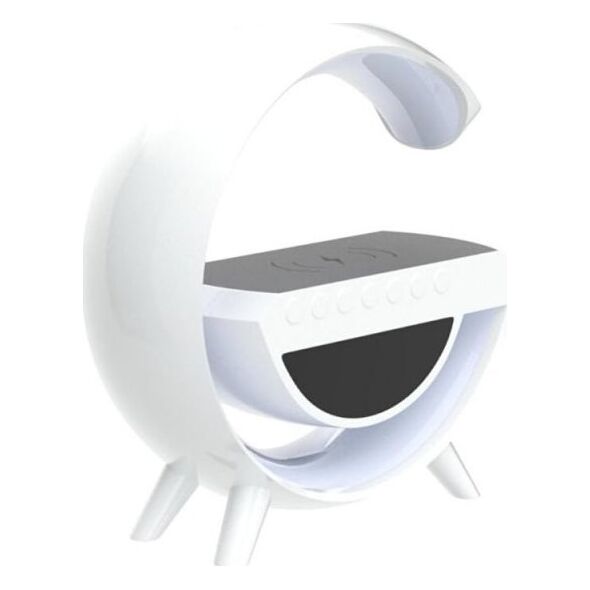 Wolulu AS-50195 Night Light with Wireless Charger / Bluetooth Speaker / Alarm Clock / LED / RGB