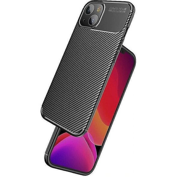 Mocco Trust Armored Shockproof Carbon Case for Apple iPhone 13 Pro Black