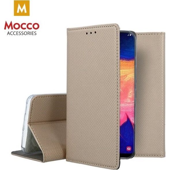 Mocco Smart Magnet Book Case For Samsung Galaxy A20S Gold