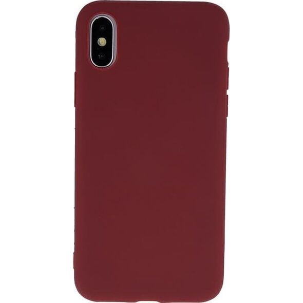 Mocco Ultra Slim Soft Matte 0.3 mm Silicone Case for Apple iPhone 11 Pro Dark Red