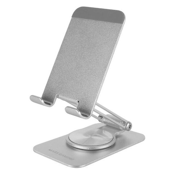 Mars Gaming MA-RSSW Aluminum Alloy Stand for Smartphones 360° / 10" / Silver