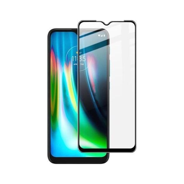 Mocco Full Face / Full Glue Tempered Glass Full Coveraged with Frame Motorola Moto G9 Play Black