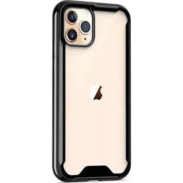 Mocco Acrylic Air Case Silicone Case for Apple iPhone 12 Pro Max Transparent-Black