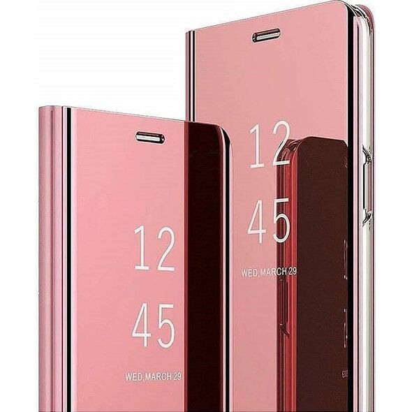 Mocco Clear View Cover Case For Samsung Galaxy A42 5G Pink