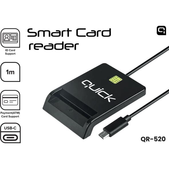 Quick QR-520 Smart ID Card reader USB-C