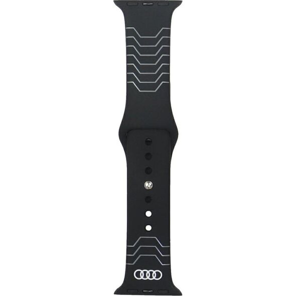Λουράκι ρολογιού Audi Geometric Pattern Silicone για Apple Watch 40/41/42mm μαύρο