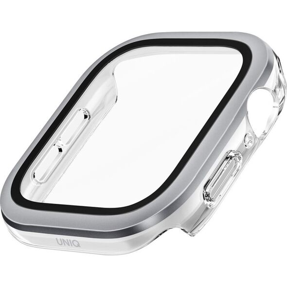 Case UNIQ Voute for Apple Watch Series 10 46mm tempered glass silver