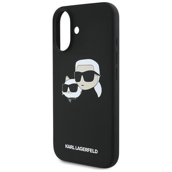 Karl Lagerfeld KLHMP16MSKCHPPLK iPhone16 Plus 6.7" black/black hardcase Silicone Double Heads Print