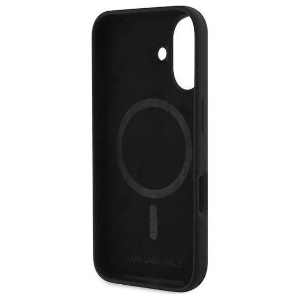 Karl Lagerfeld KLHMP16MSKCHPPLK iPhone16 Plus 6.7" black/black hardcase Silicone Double Heads Print