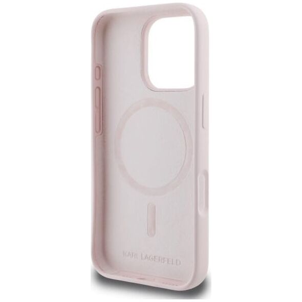 Karl Lagerfeld KLHMP16XSKCHPPLP iPhone16 Pro Max 6.9" pink/pink hardcase Silicone Double Heads Pri